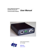 QTS AN-X3-AMX-RIO User Manual
