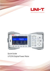 UNI-T UTE310 Quick Manual