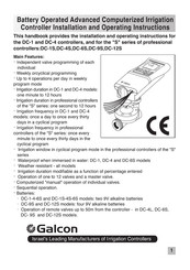 Galcon Dc-4 Installation And Operating Instructions Manual