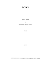 Sony DR-6020 Service Manual