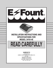 AHRENS AGRICULTURAL INDUSTRIES E-Fount MIRACO 3410-4E Installation Instructions Manual