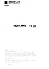 Heidenhain TNC 155 Service Manual