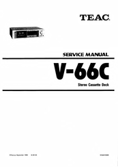 Teac V-66C Service Manual