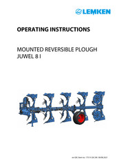LEMKEN JUWEL 8 I Operating Instructions Manual