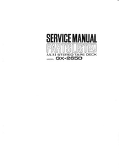Akai GX-265D Service Manual And Parts List