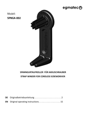 egmatec SPNGA-002 Operating Instructions Manual