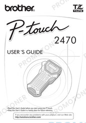Brother P-touch 2470 User Manual
