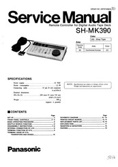 Panasonic SH-MK390 Service Manual