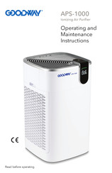 Goodway APS-1000 Operating And Maintenance Instructions Manual