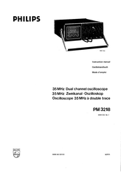 Philips PM 3218 Instruction Manual