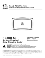Koala Kare KB300-SS Installation & Operation Instructions