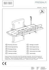 Pressalit R8582313 Mounting Instruction
