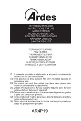 ARDES AR4P19 Instructions For Use