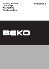 Beko WMD 26125 T Manual