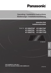 Panasonic KY-B927GL Operating & Installation Instructions Manual
