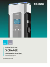Siemens SICHARGE Operating Instructions Manual
