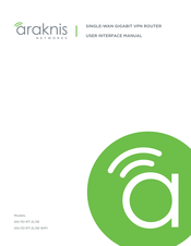 Araknis Networks 110 Series User Interface Manual