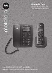 Motorola C42 Instructions Manual