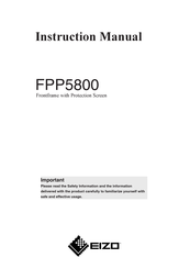 Eizo FPP5800 Instruction Manual
