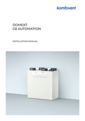 Komfovent DOMEKT R 200 V Installation Manual