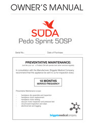 briggate medical SUDA Pedo Sprint 50SP Owner's Manual