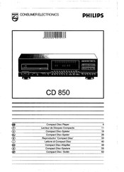 Philips CD 850 Manual