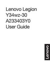 Lenovo Legion Y34wz-30 User Manual