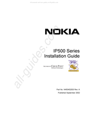 Nokia ip500 series Installation Manual