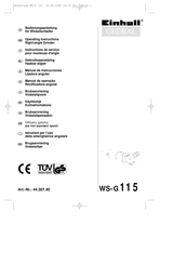 Einhell Global WS-G 115 Operating Instructions Manual
