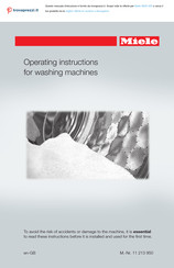 Miele WDD 035 Operating Instructions Manual
