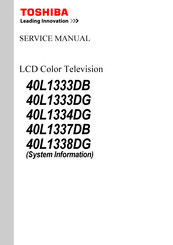 Toshiba 40L1333DG Service Manual