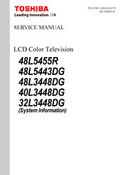 Toshiba 40L3448DG Service Manual