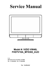 Vizio VW46L FHDTV10A MT5382 AUO Service Manual