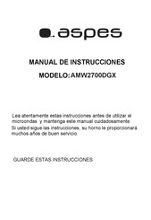 Aspes AMW2700DGX Instruction Manual