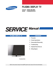 Samsung PS42B430P2WXXH Service Manual