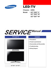 Samsung UE D67 W Series Service Manual
