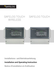 Safelog TOUCH WIRELESS Installation And Operating Instruction