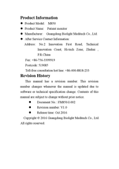 Biolight Meditech M850 Manual
