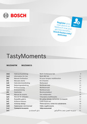 Bosch TastyMoments MUZS68CG Instructions For Use Manual