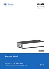 Baumer HUBNER BERLIN Z-PA.SDL.1 Operating Manual