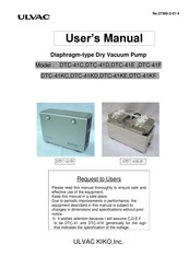 Ulvac DTC-41E User Manual