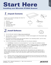 Microtek XT3500 Quick Start Manual