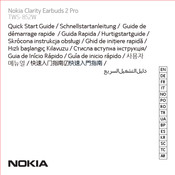 Nokia Clarity Earbuds 2 Pro Quick Start Manual