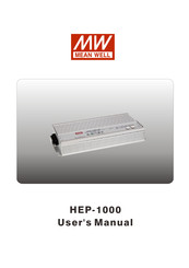 Mean Well HEP-1000 User Manual