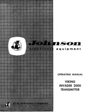 E.F. Johnson VIKING INVADER 2000 Operating Manual