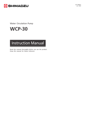 Shimadzu WCP-30 Instruction Manual