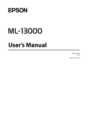 Epson ML-13000 User Manual