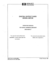 HP 69731B Operating Manual