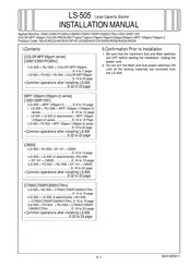 Konica Minolta LS-505 Installation Manual