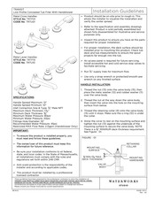Waterworks TRANSIT TRTU01 Instructions & Manuallines